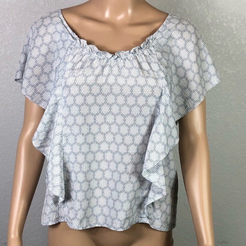 Anthro | Moulinette Soeurs Silk Honeycomb Blouse